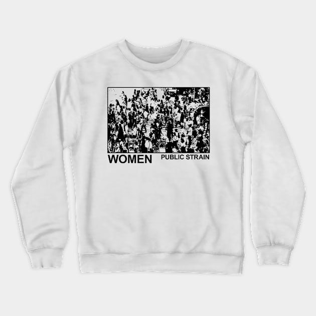 Women Public Strain Crewneck Sweatshirt by Karyljnc